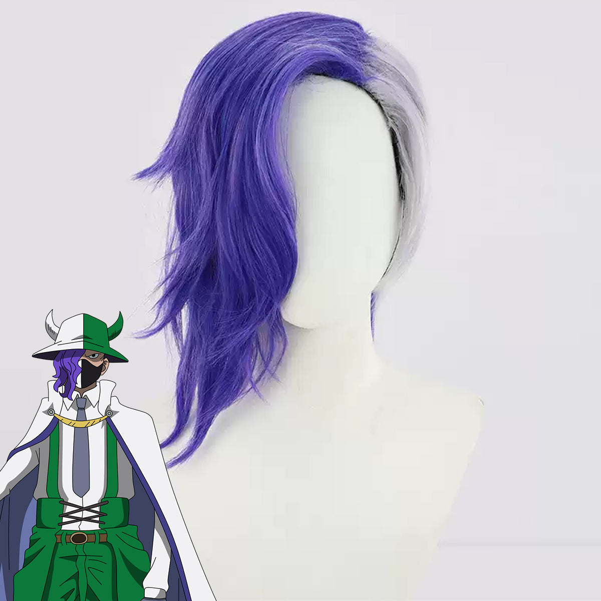 One Piece Page One Purple Cosplay Wig Wig - Tophatter Daily Deals
