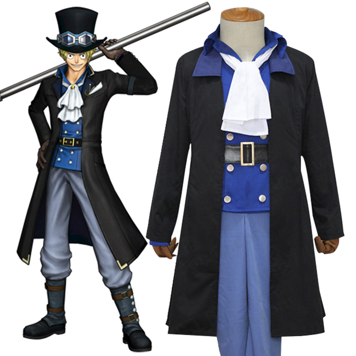 One Piece Sabo Cosplay Costume - A Edition Costume - Tophatter Daily Deals