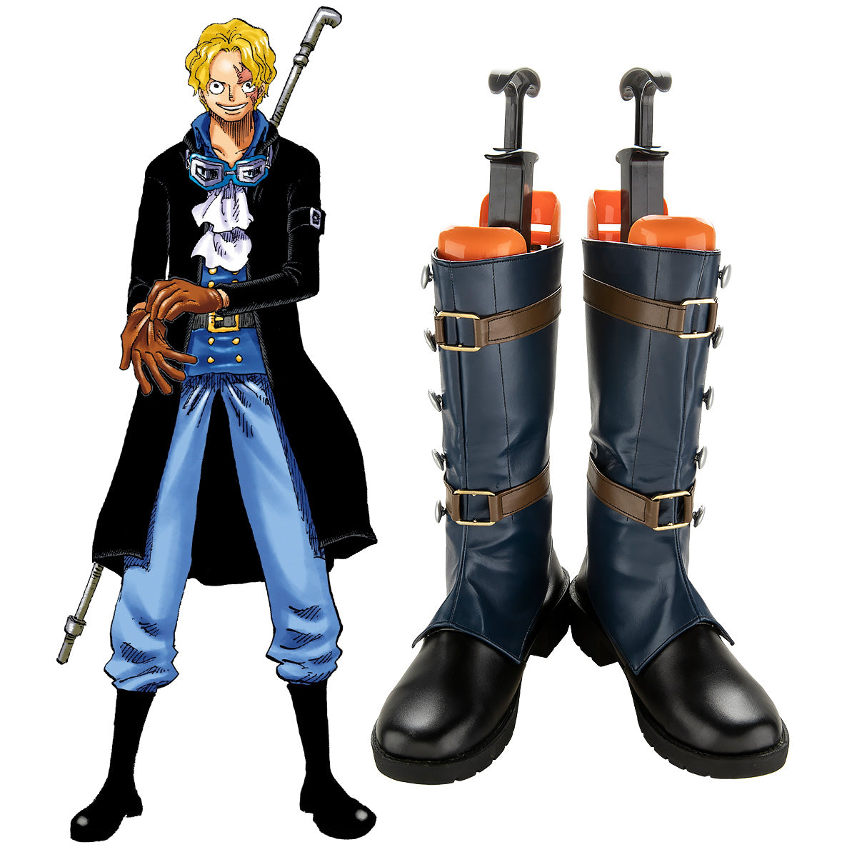 One Piece Sabo Shoes Cosplay Boots Shoes/Boots - Tophatter Daily Deals