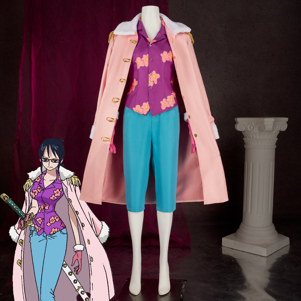 One Piece Tashigi Cosplay Costume Costume - Tophatter Daily Deals