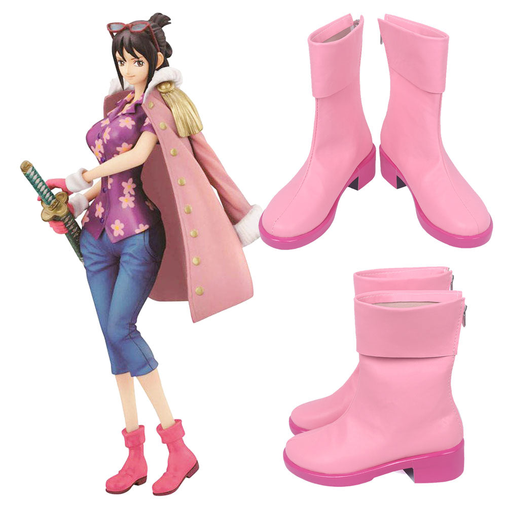 One Piece Tashigi Pink Shoes Cosplay Boots Shoes/Boots - Tophatter Daily Deals