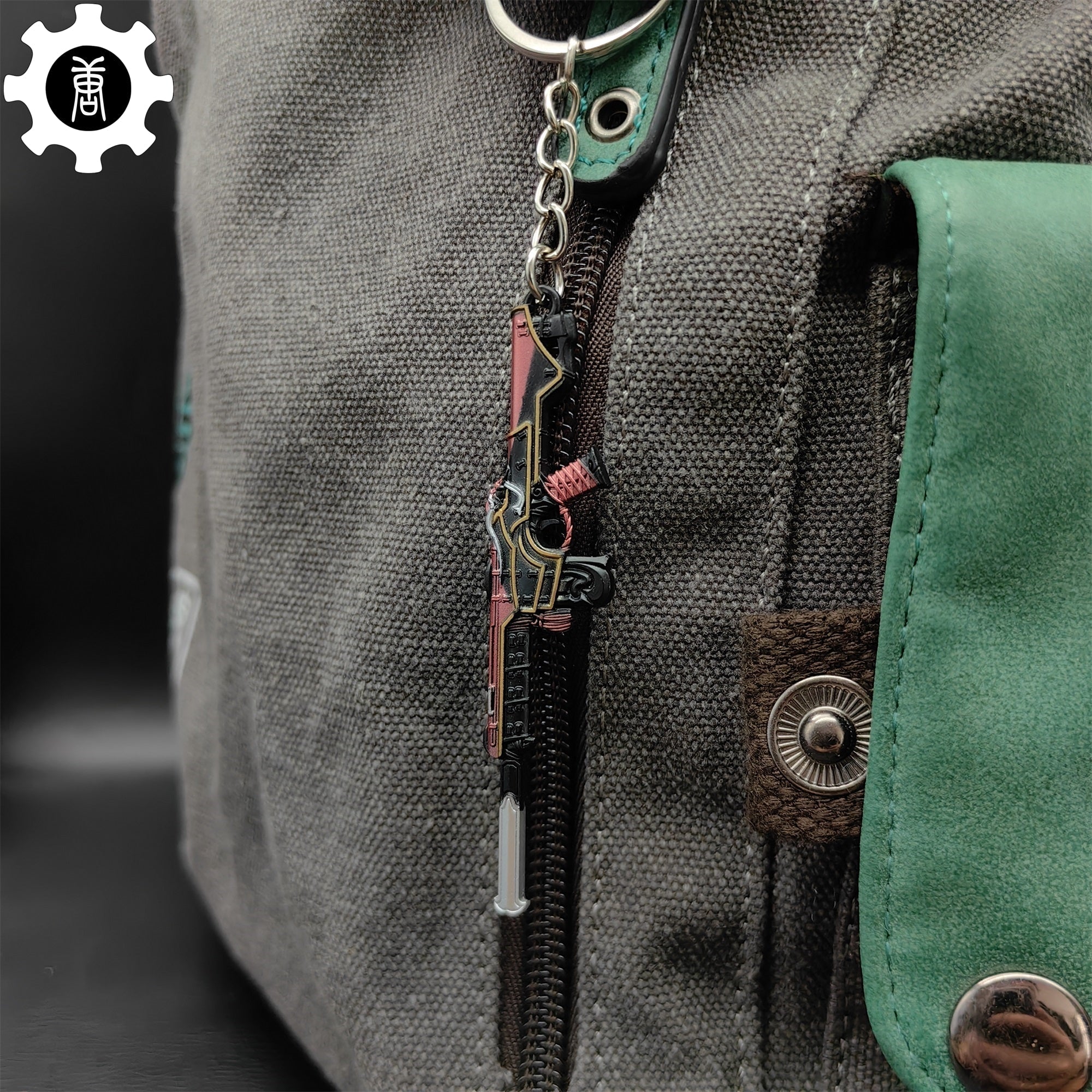 Metal Oni Phantom Gun Tiny Keychain Pendant - Tophatter Daily Deals