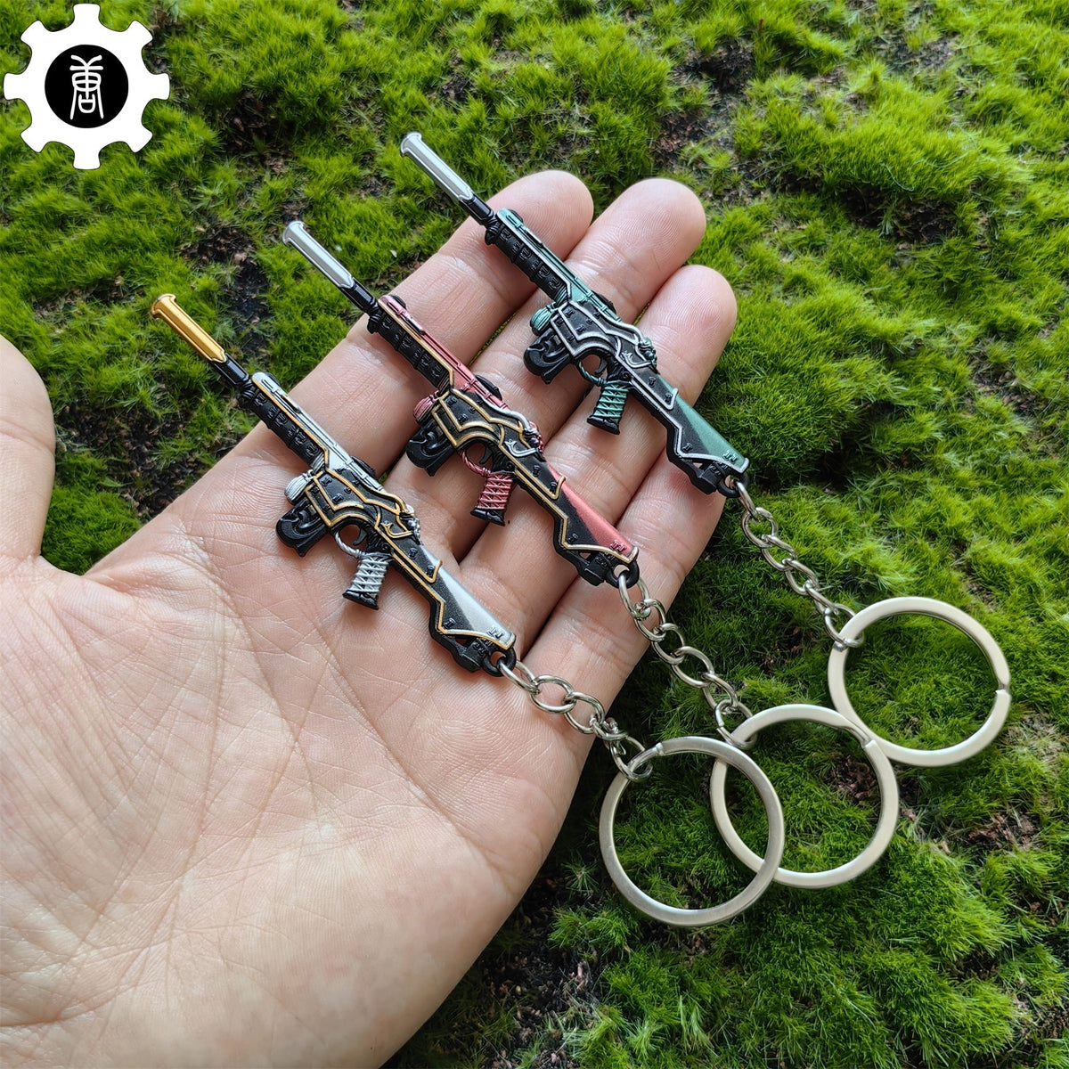 Metal Oni Phantom Gun Tiny Keychain Pendant 3 In 1 Pack - Tophatter Daily Deals