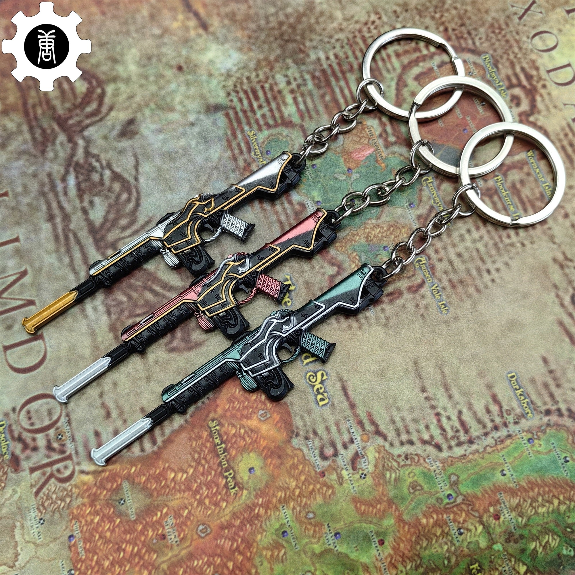Metal Oni Phantom Gun Tiny Keychain Pendant - Tophatter Daily Deals