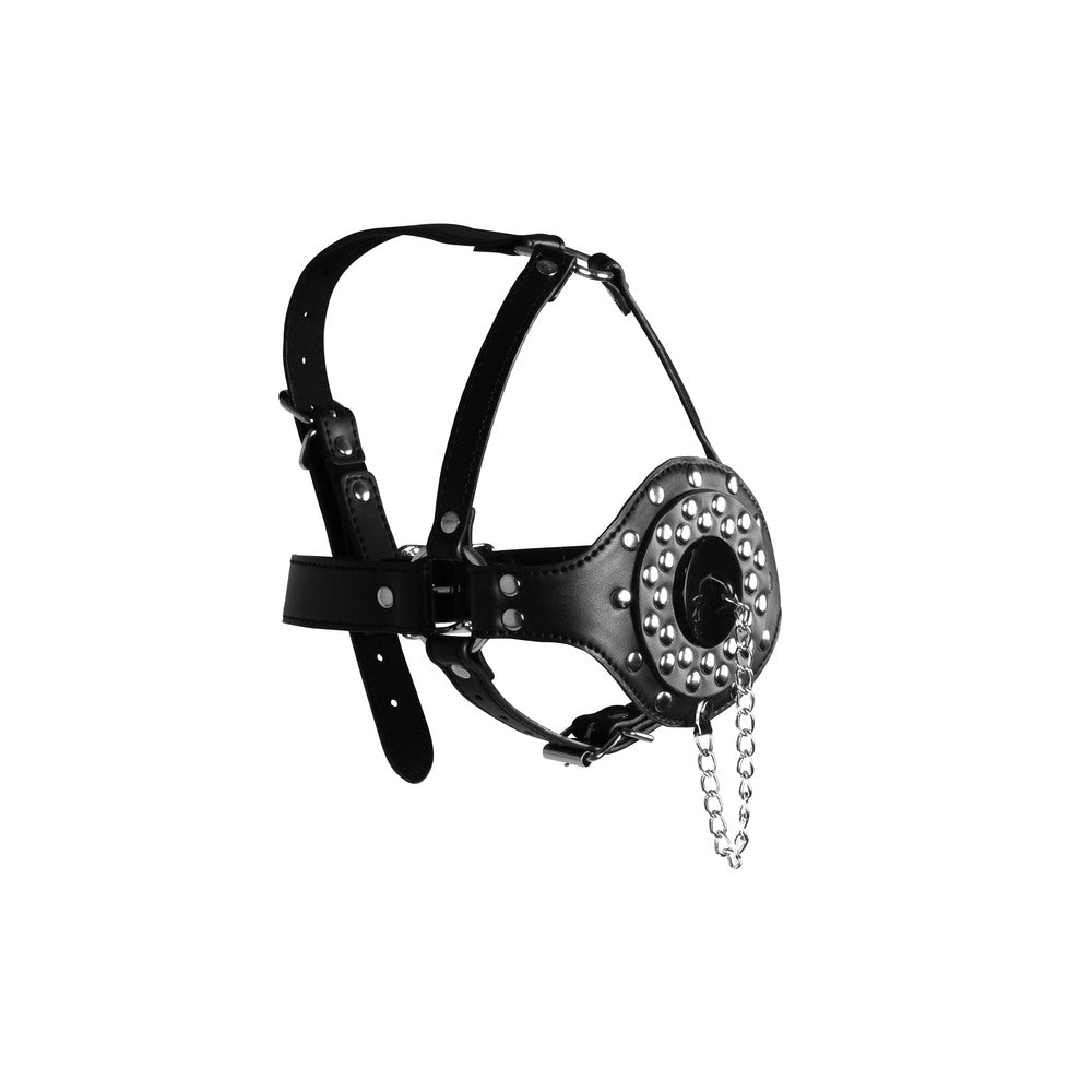 Open Mouth Gag Head Harness With Plug Stopper – Head Harness Restraint > Bondage Gear > Masks - Tophatter Daily Deals