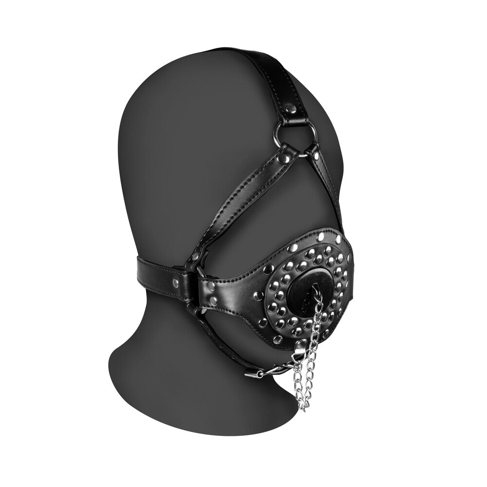 Open Mouth Gag Head Harness With Plug Stopper – Head Harness Restraint > Bondage Gear > Masks - Tophatter Daily Deals
