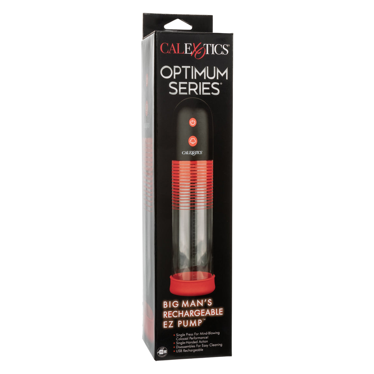 Optimum Series Big Man’s EZ Pump with Clear Cylinder and Red Silicone Base > Pumps > Penis Pumps Electric - Tophatter Daily Deals