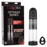 Optimum Series EZ Pump Kit with Ultra-Soft Dual Silicone Ring, Black and Clear > Pumps > Penis Pumps Electric - Tophatter Daily Deals