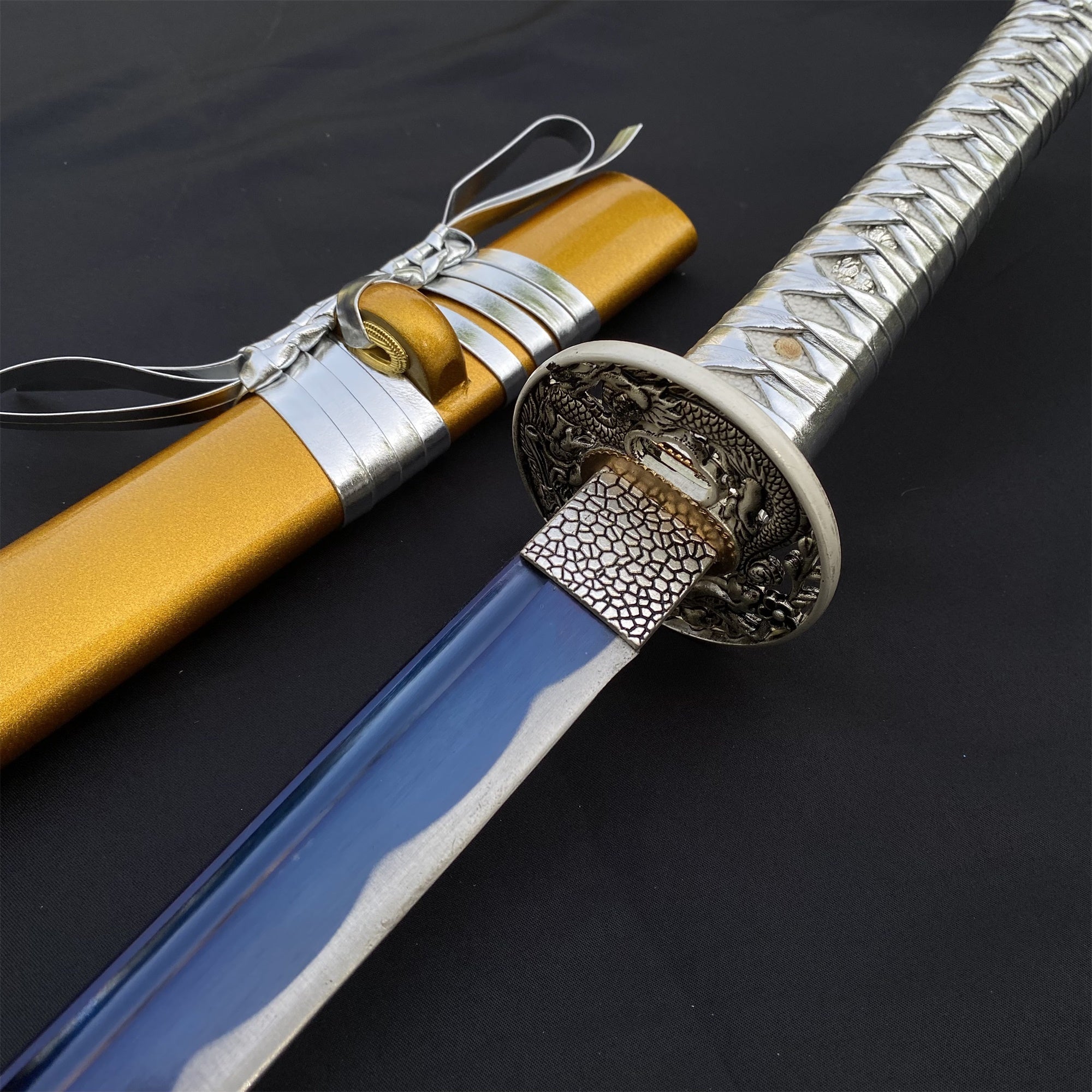 Golden Dragon Katana Samurai Sword - Tophatter Daily Deals