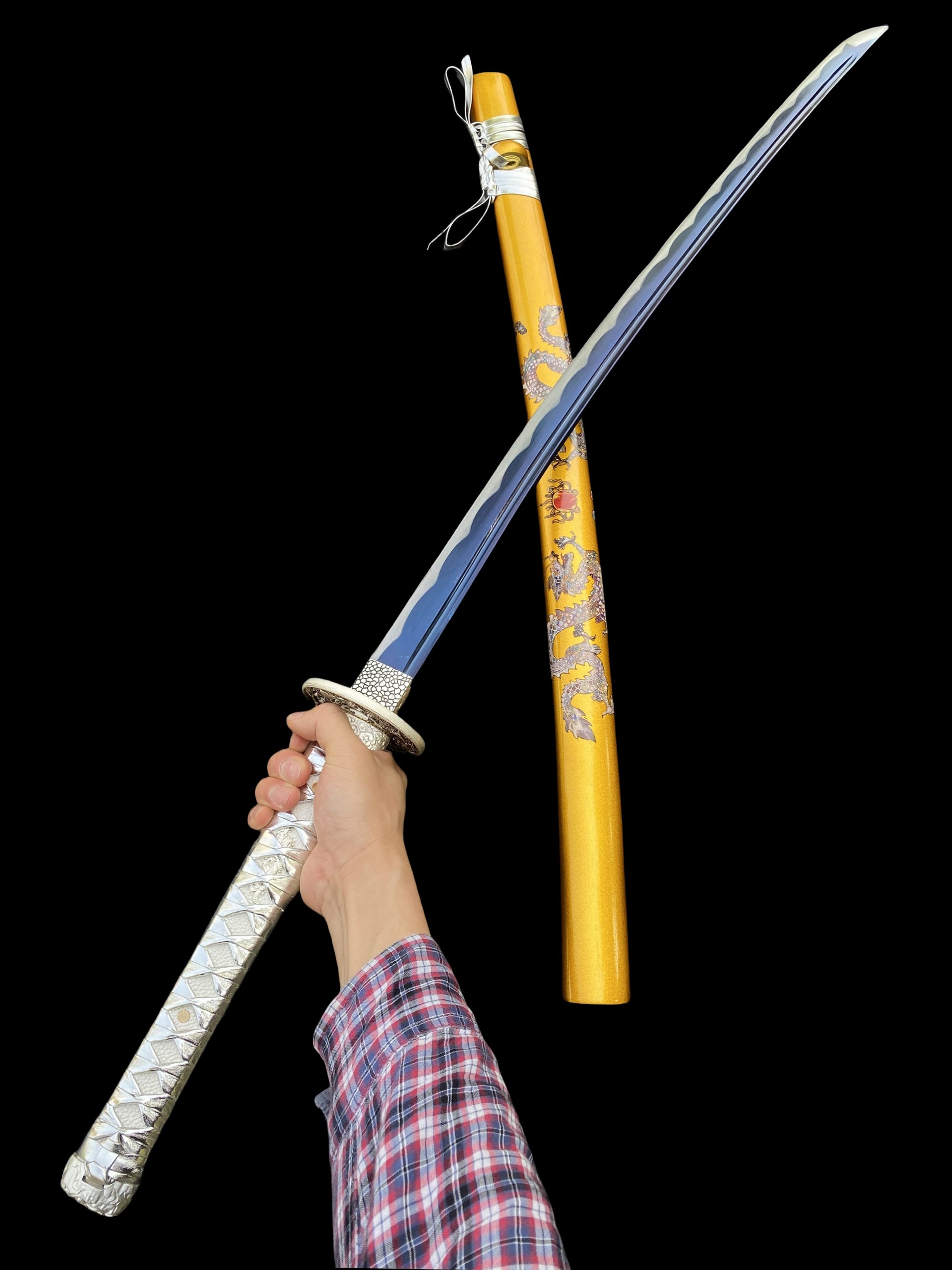 Golden Dragon Katana Samurai Sword - Tophatter Daily Deals