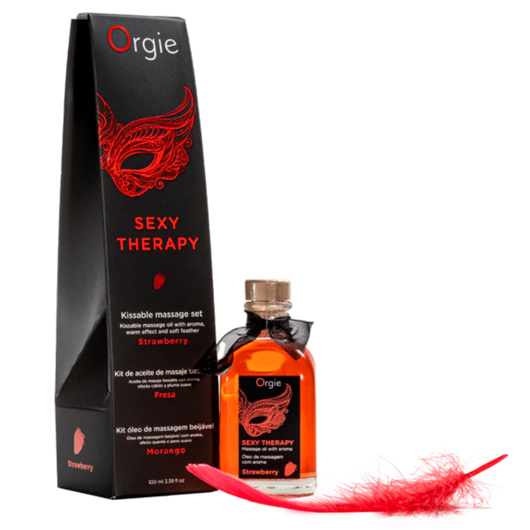 Orgie Sexy Therapy Strawberry (100 ml) – Kissable Massage Oil > Essentials > Massage Oil - Tophatter Daily Deals