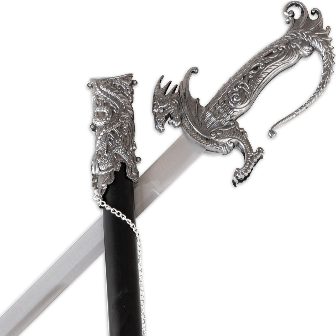 Ornate Dragon Handle Chinese Saber Sword Swords - Tophatter Daily Deals