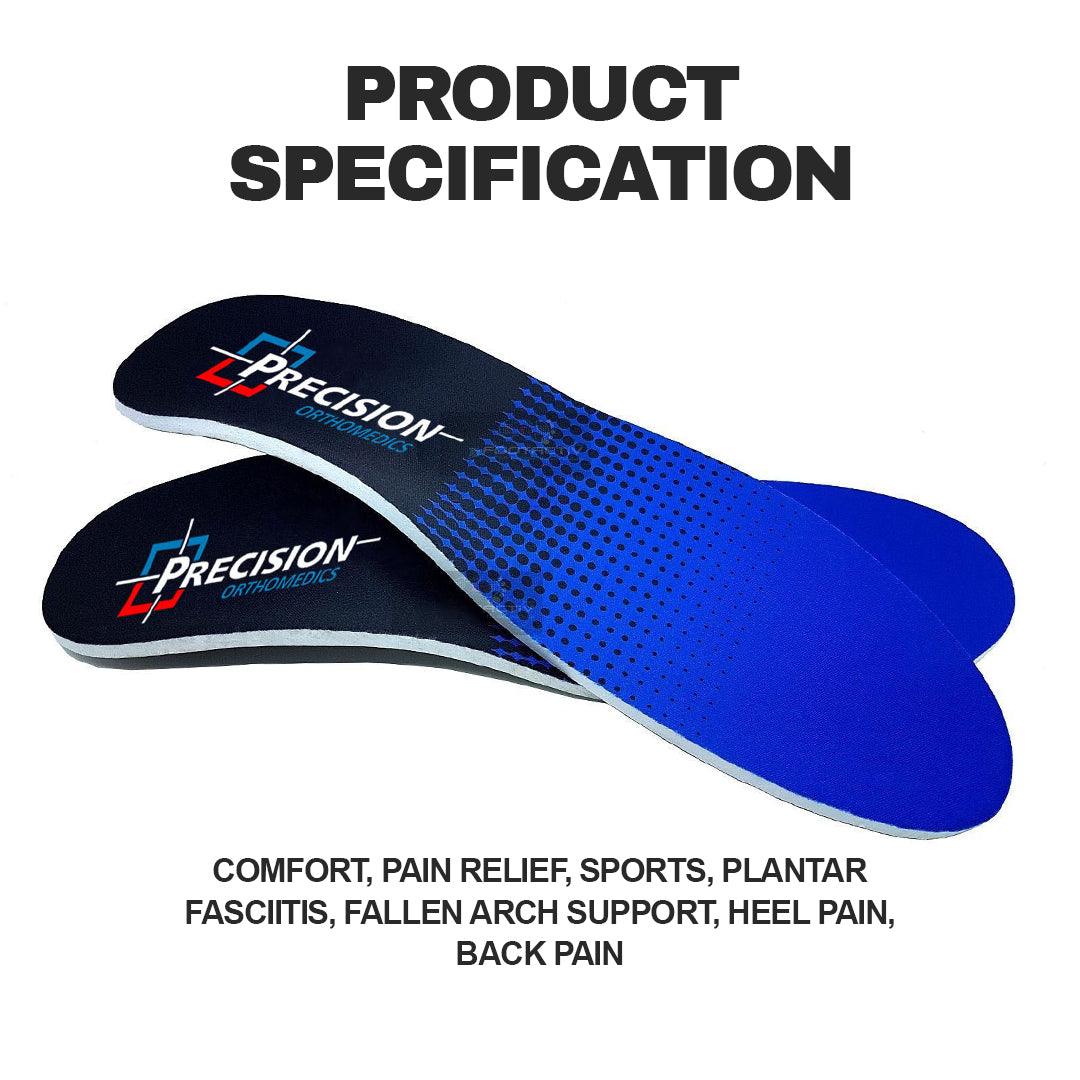 Orthotic Insoles for Flat Feet - Insoles For Arch Support Plantar Fasciitis Flat Feet Gel Heel Back Pain Apparel & Accessories - Tophatter Daily Deals