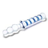 Glas 10 Inch Twister Dual-Ended Glass Dildo with Blue Spiral Design > Glass > Dildos - Tophatter Daily Deals