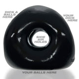 OXBALLS TRI-SPORT XL Thicker 3-Ring Cocksling Black – Enhanced Comfort and Superior Support > Cock Ring > Sling - Tophatter Daily Deals
