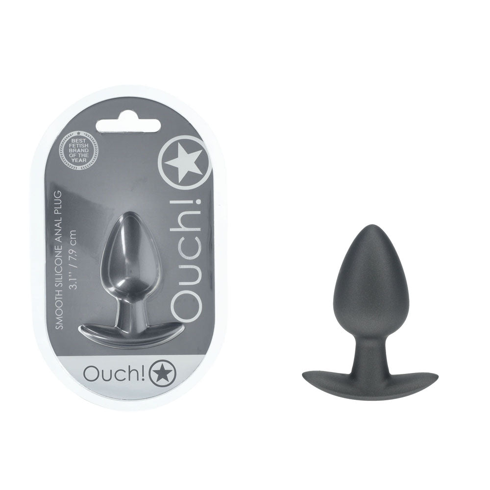 Ouch Anal Plug Medium Gun Metal Grey 3.1 Inches Butt Plug > Anal Range > Butt Plugs - Tophatter Daily Deals