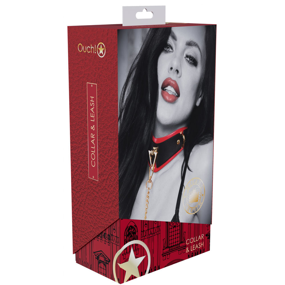 Ouch Milan Collection Collar with Leash > Bondage Gear > Collars & Leashes - Tophatter Daily Deals