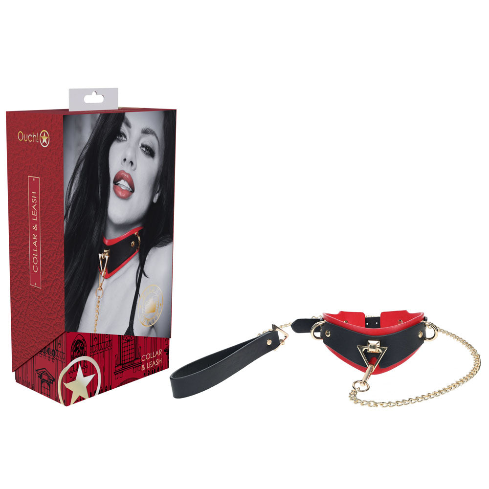 Ouch Milan Collection Collar with Leash > Bondage Gear > Collars & Leashes - Tophatter Daily Deals