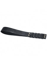 Ouch Rome Collection Black Croc Embossed PU Leather Paddle with Iridescent Hardware > Bondage Gear > Paddles - Tophatter Daily Deals
