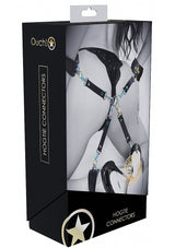Ouch Venice Collection Hogtie Connectors with Iridescent PU Leather Hardware > Bondage Gear > Restraints - Tophatter Daily Deals
