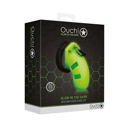 Ouch! Model 20 Glow In The Dark Chastity Cock Cage 3.5" - Tophatter Daily Deals