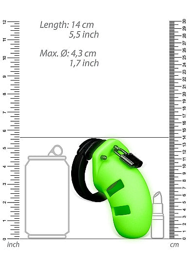 Ouch! Model 20 Glow In The Dark Chastity Cock Cage 3.5" - Tophatter Daily Deals