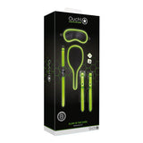Ouch! Glow in the Dark 7-Piece Bondage Kit Neon Green - Tophatter Daily Deals