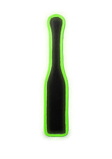 Ouch! Glow in the Dark Bonded Leather Paddle Neon Green - Tophatter Daily Deals