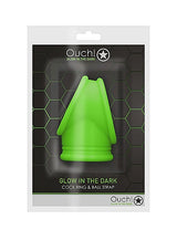 Ouch! Glow in the Dark Silicone Cockring & Ball Sling Neon Green - Tophatter Daily Deals