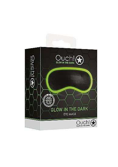 Ouch! Glow in the Dark Eye Mask Black/Neon Green - Tophatter Daily Deals