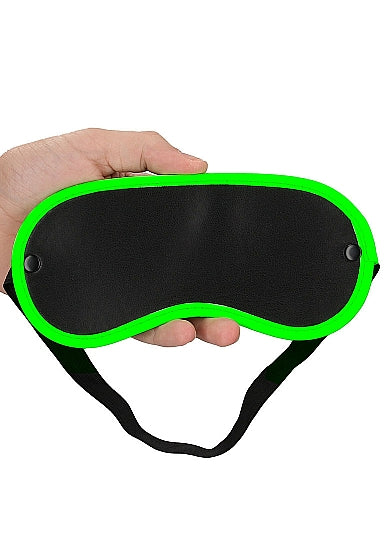 Ouch! Glow in the Dark Eye Mask Black/Neon Green - Tophatter Daily Deals