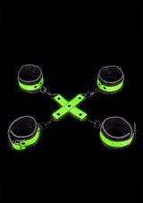 Ouch! Glow in the Dark Hand & Ankle Cuffs With Hogtie Set - Tophatter Daily Deals