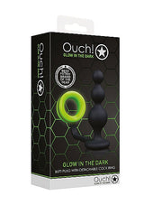Beaded Anal Plug With Glow In Dark Cockring - Tophatter Daily Deals