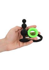 Beaded Anal Plug With Glow In Dark Cockring - Tophatter Daily Deals