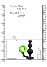 Beaded Anal Plug With Glow In Dark Cockring - Tophatter Daily Deals
