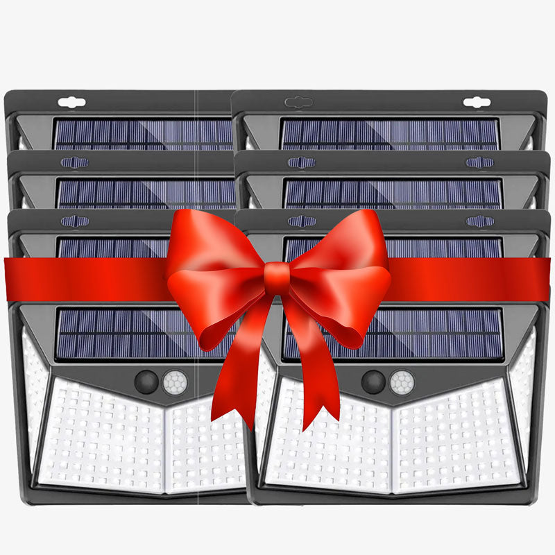 Solar Outdoor Light Wall Mount LED Floodlight Halloween 2025 BUY 4 GET 4 Free - Tophatter Daily Deals
