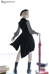Ouji Lolita Outfit Retro Lolita Medieval Little Prince Irregular Long Vest / Shorts by Princess Chronicles ~ The Shadow - Tophatter Daily Deals
