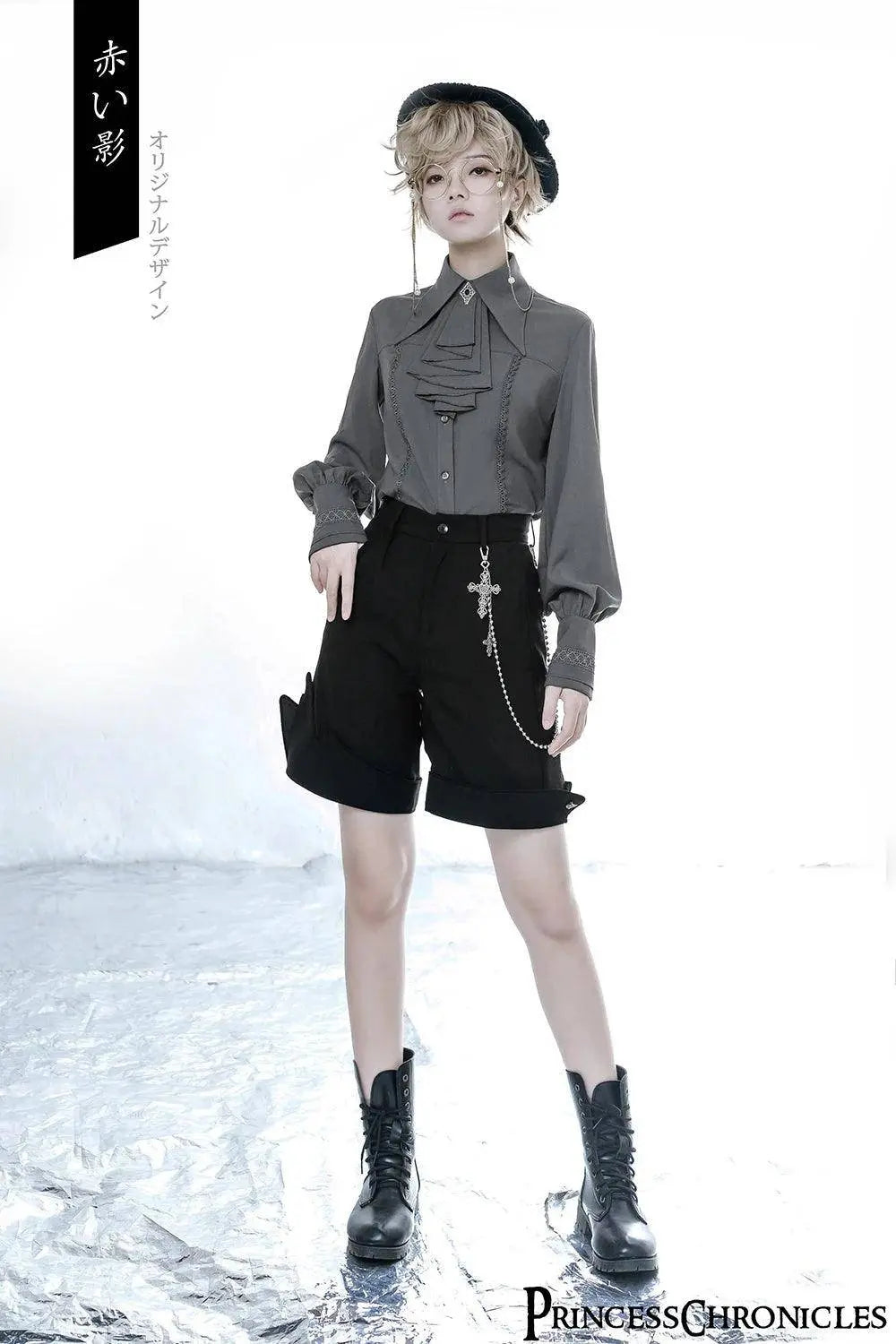 Ouji Lolita Outfit Retro Lolita Medieval Little Prince Irregular Long Vest / Shorts by Princess Chronicles ~ The Shadow - Tophatter Daily Deals