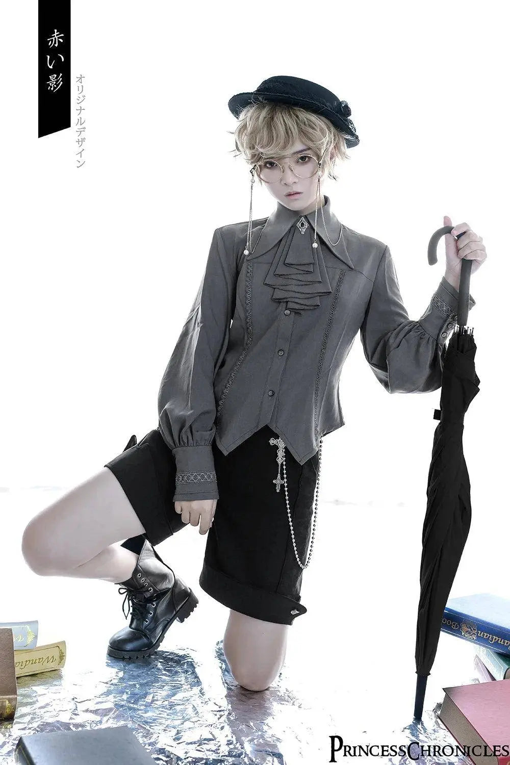 Ouji Lolita Outfit Retro Lolita Medieval Little Prince Irregular Long Vest / Shorts by Princess Chronicles ~ The Shadow - Tophatter Daily Deals