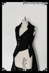 Ouji Lolita Outfit Retro Lolita Medieval Little Prince Irregular Long Vest / Shorts by Princess Chronicles ~ The Shadow - Tophatter Daily Deals