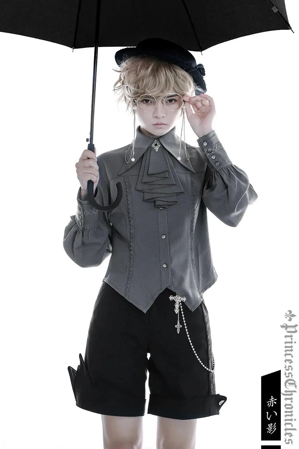 Ouji Lolita Outfit Retro Lolita Medieval Little Prince Irregular Long Vest / Shorts by Princess Chronicles ~ The Shadow - Tophatter Daily Deals