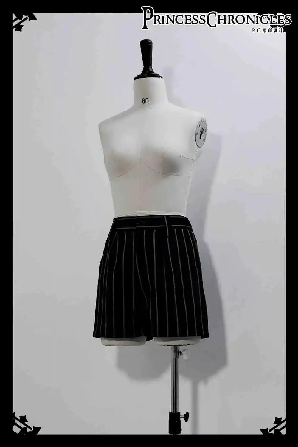 Ouji Outfit Cool Lolita Waist Cincher w. High Low Skirt by Princess Chronicles ~ Rabbit Theater Corset Costume Ouji Lolita Blous 1 shorts Black - Tophatter Daily Deals