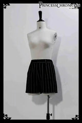 Ouji Outfit Cool Lolita Waist Cincher w. High Low Skirt by Princess Chronicles ~ Rabbit Theater Corset Costume Ouji Lolita Blous 1 shorts Black - Tophatter Daily Deals