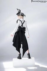 Ouji Outfit Cool Lolita Waist Cincher w. High Low Skirt by Princess Chronicles ~ Rabbit Theater Corset Costume Ouji Lolita Blous - Tophatter Daily Deals