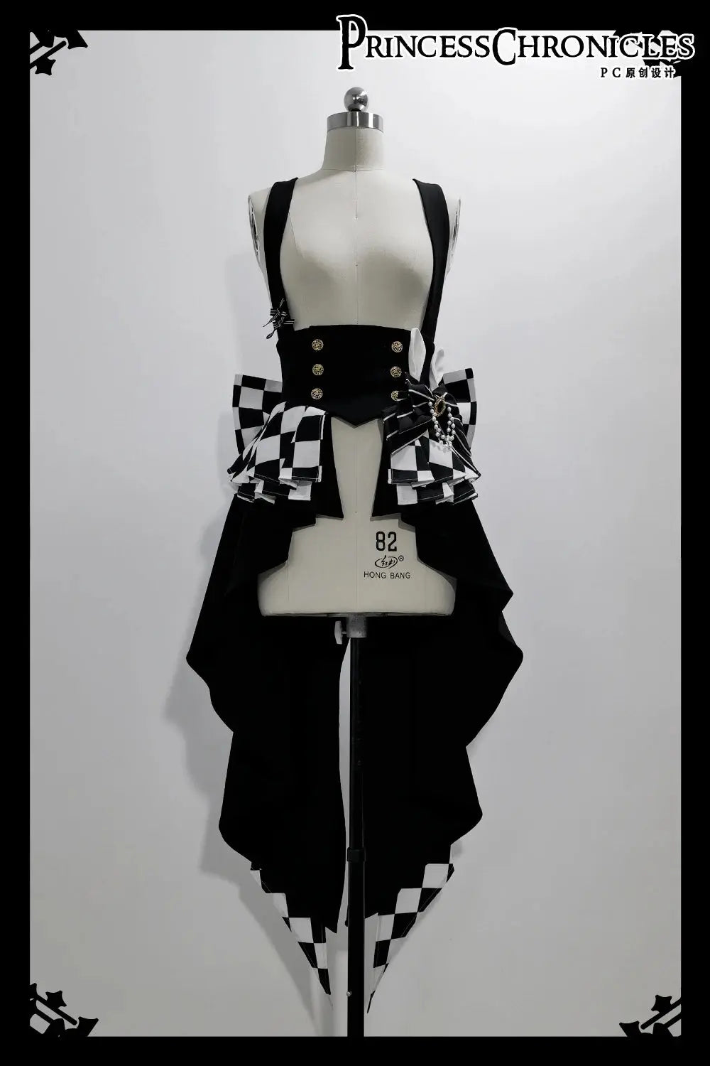 Ouji Outfit Cool Lolita Waist Cincher w. High Low Skirt by Princess Chronicles ~ Rabbit Theater Corset Costume Ouji Lolita Blous - Tophatter Daily Deals