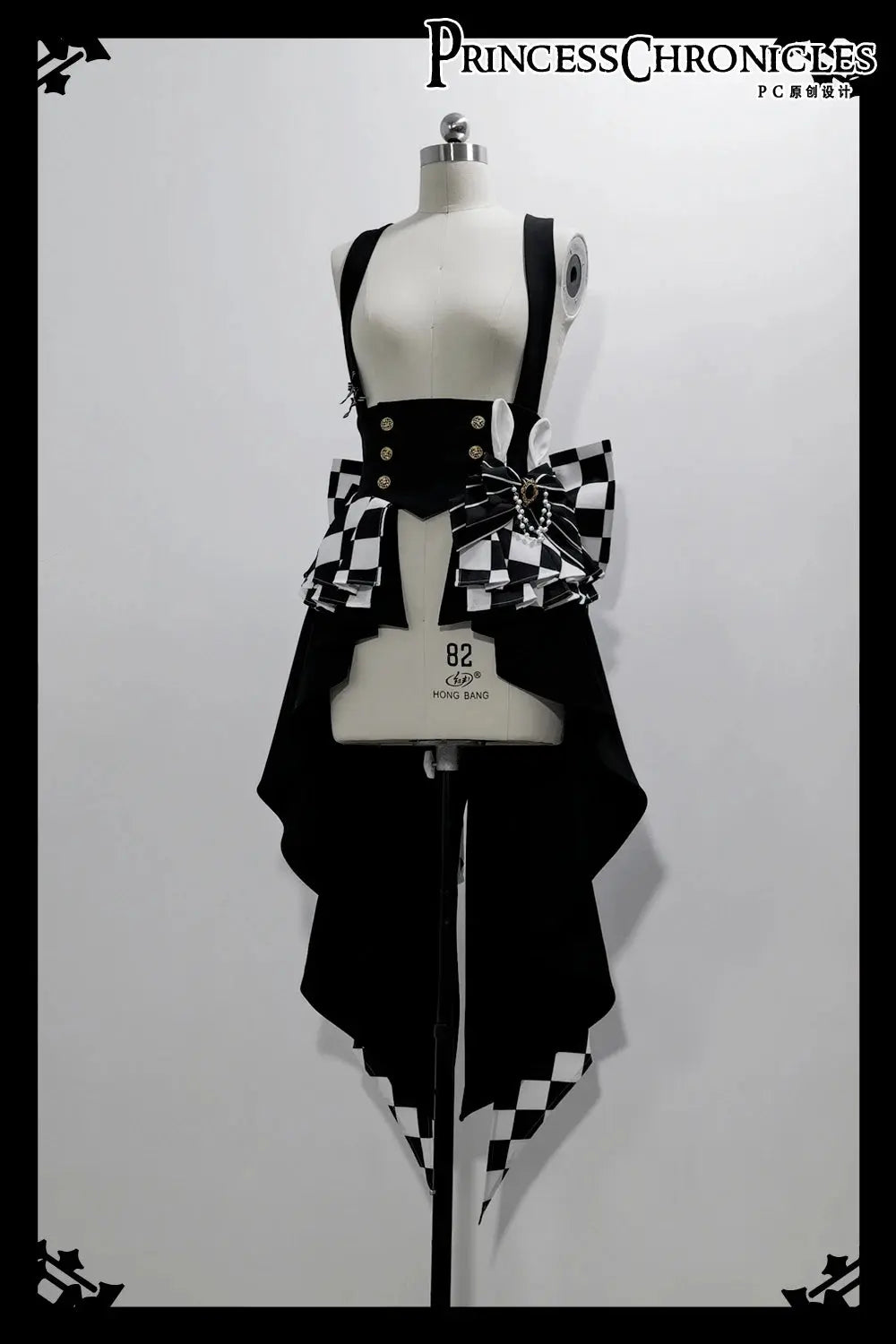 Ouji Outfit Cool Lolita Waist Cincher w. High Low Skirt by Princess Chronicles ~ Rabbit Theater Corset Costume Ouji Lolita Blous - Tophatter Daily Deals