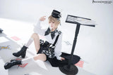 Ouji Outfit Cool Lolita Waist Cincher w. High Low Skirt by Princess Chronicles ~ Rabbit Theater Corset Costume Ouji Lolita Blous - Tophatter Daily Deals