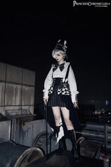 Ouji Outfit Cool Lolita Waist Cincher w. High Low Skirt by Princess Chronicles ~ Rabbit Theater Corset Costume Ouji Lolita Blous - Tophatter Daily Deals