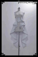 Ouji Outfit Cool Lolita Waist Cincher w. High Low Skirt by Princess Chronicles ~ Rabbit Theater Corset Costume Ouji Lolita Blous Waistband - Tophatter Daily Deals