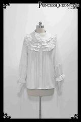 Ouji Outfit Cool Lolita Waist Cincher w. High Low Skirt by Princess Chronicles ~ Rabbit Theater Corset Costume Ouji Lolita Blous white blouse - Tophatter Daily Deals